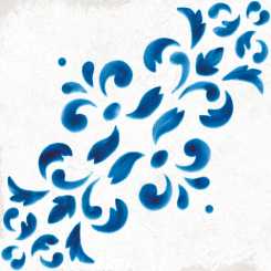 Blanc et bleu 108789 antique decor 2 108789 Керамогранит