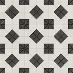 Tesserae 130012 suit black white 130012 Керамогранит